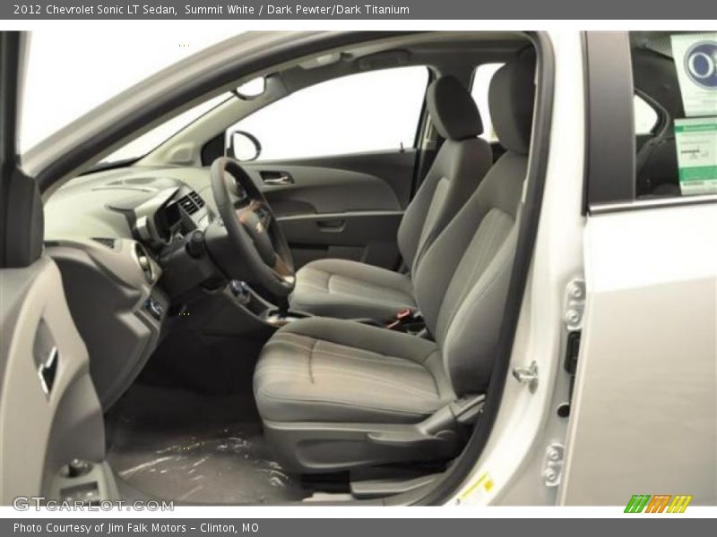 Summit White / Dark Pewter/Dark Titanium 2012 Chevrolet Sonic LT Sedan
