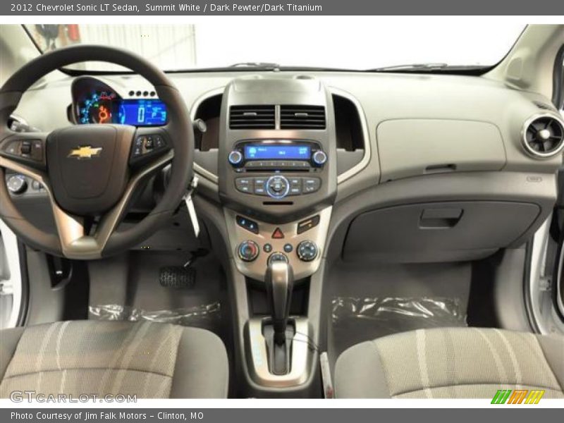 Summit White / Dark Pewter/Dark Titanium 2012 Chevrolet Sonic LT Sedan