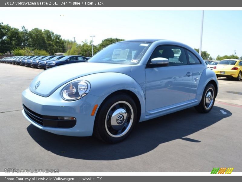 Denim Blue / Titan Black 2013 Volkswagen Beetle 2.5L