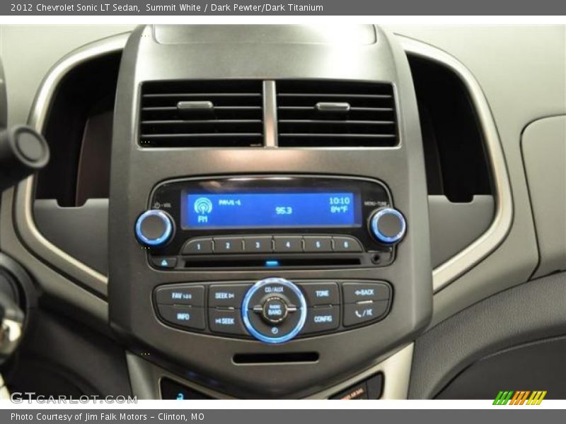 Summit White / Dark Pewter/Dark Titanium 2012 Chevrolet Sonic LT Sedan