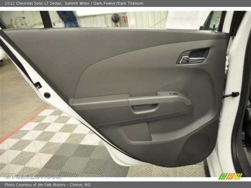 Summit White / Dark Pewter/Dark Titanium 2012 Chevrolet Sonic LT Sedan