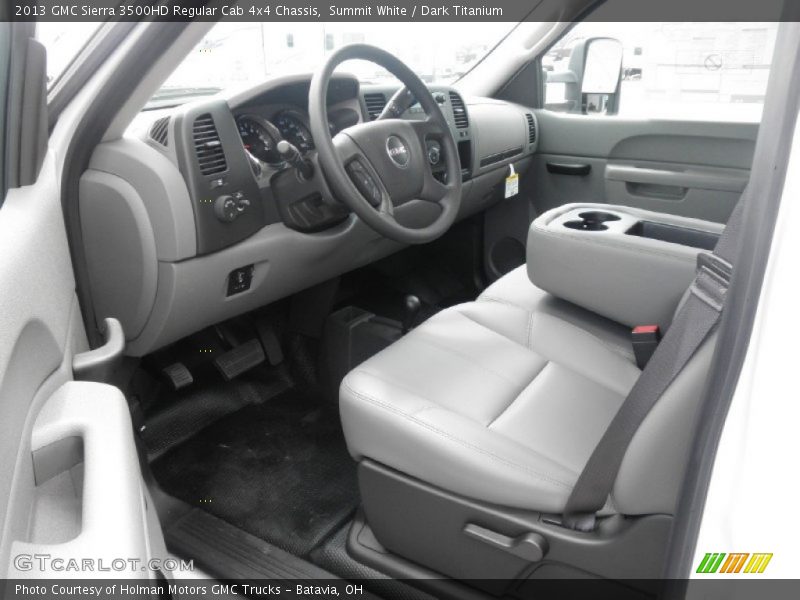 Summit White / Dark Titanium 2013 GMC Sierra 3500HD Regular Cab 4x4 Chassis