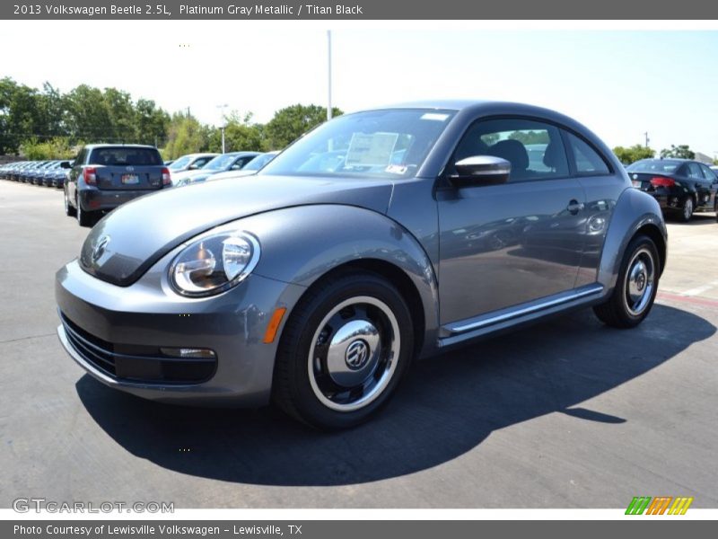 Platinum Gray Metallic / Titan Black 2013 Volkswagen Beetle 2.5L