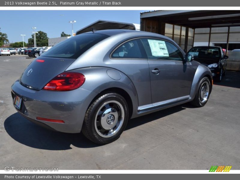 Platinum Gray Metallic / Titan Black 2013 Volkswagen Beetle 2.5L