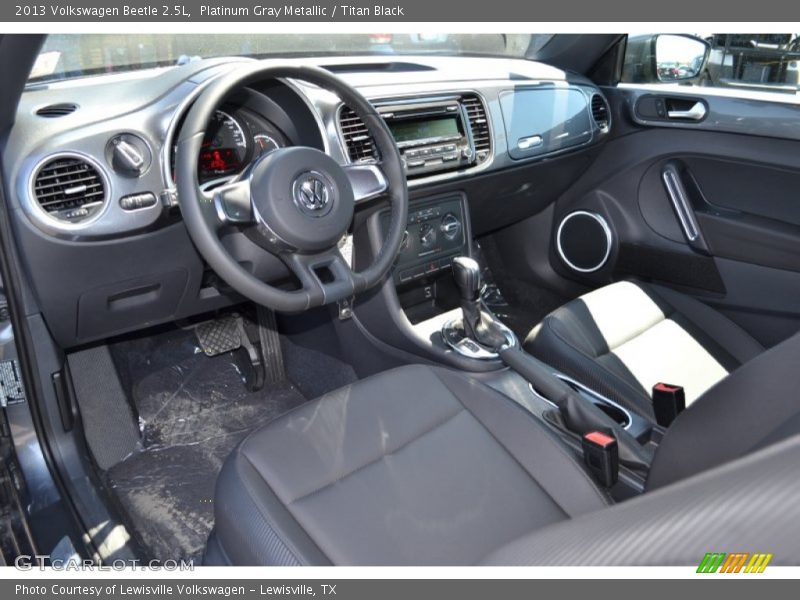 Platinum Gray Metallic / Titan Black 2013 Volkswagen Beetle 2.5L