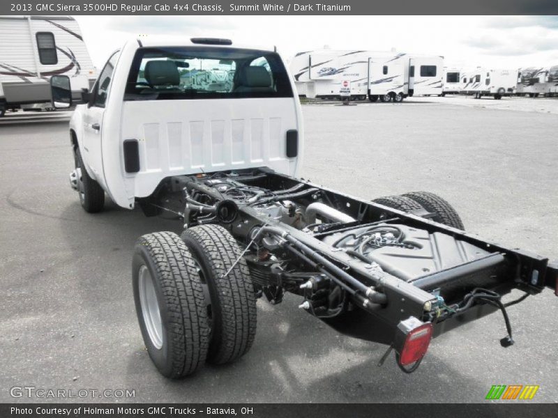 Summit White / Dark Titanium 2013 GMC Sierra 3500HD Regular Cab 4x4 Chassis