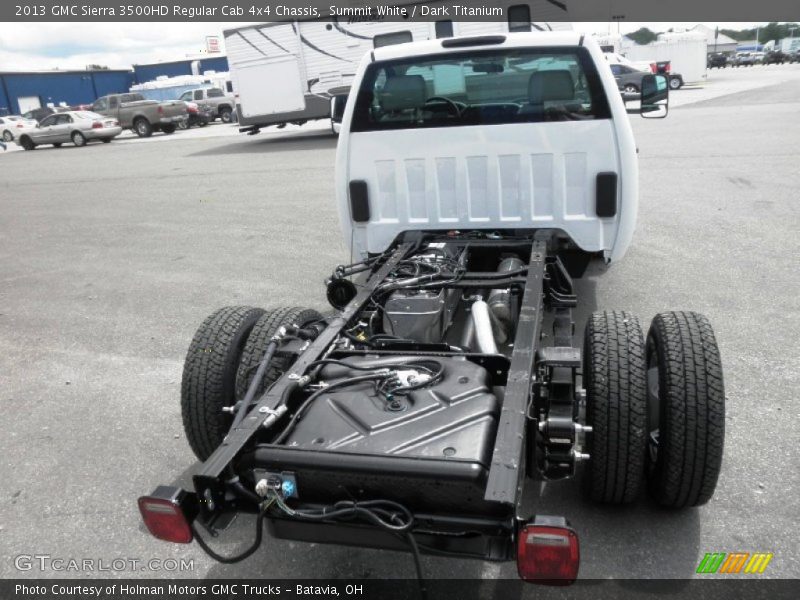 Summit White / Dark Titanium 2013 GMC Sierra 3500HD Regular Cab 4x4 Chassis