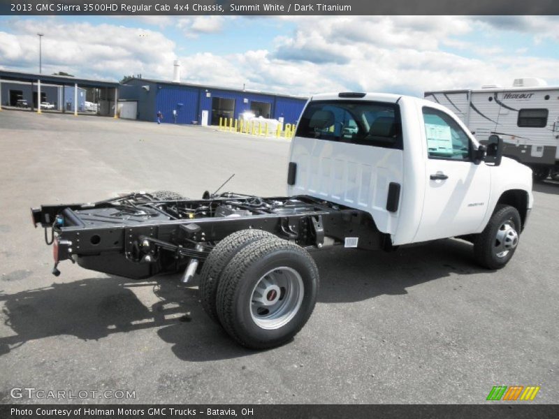 Summit White / Dark Titanium 2013 GMC Sierra 3500HD Regular Cab 4x4 Chassis