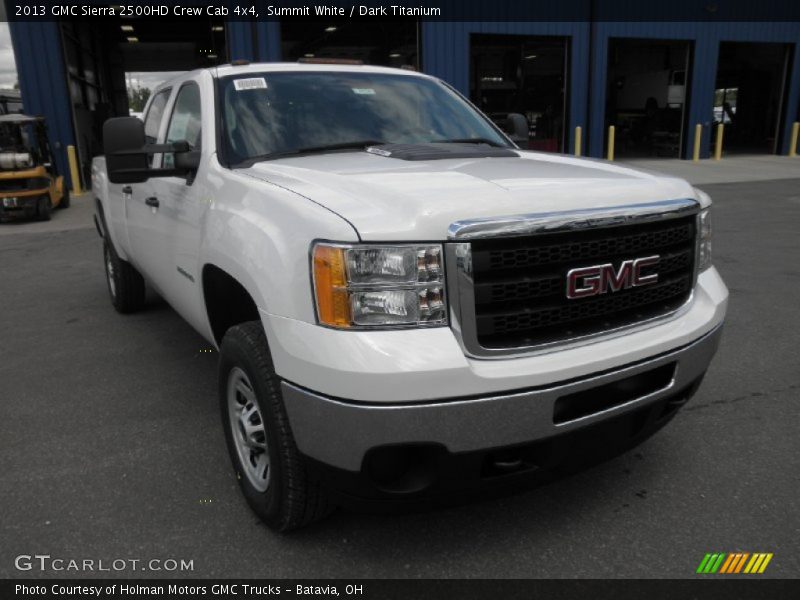 Summit White / Dark Titanium 2013 GMC Sierra 2500HD Crew Cab 4x4