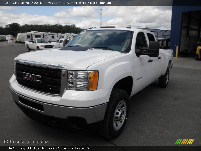 Summit White / Dark Titanium 2013 GMC Sierra 2500HD Crew Cab 4x4