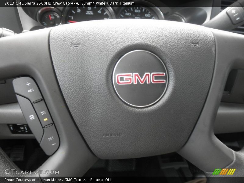 Summit White / Dark Titanium 2013 GMC Sierra 2500HD Crew Cab 4x4