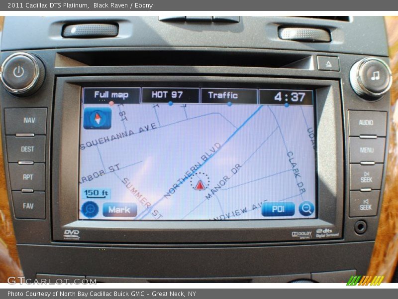 Navigation of 2011 DTS Platinum