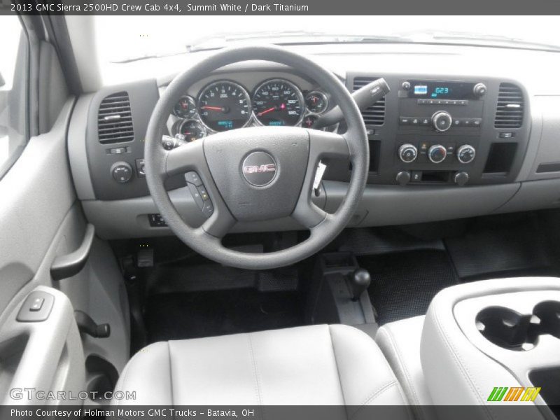 Summit White / Dark Titanium 2013 GMC Sierra 2500HD Crew Cab 4x4
