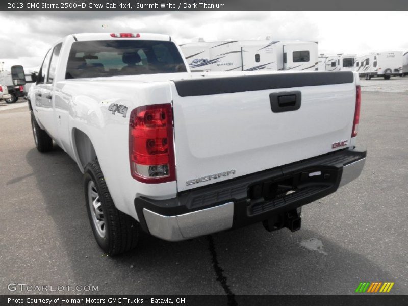 Summit White / Dark Titanium 2013 GMC Sierra 2500HD Crew Cab 4x4