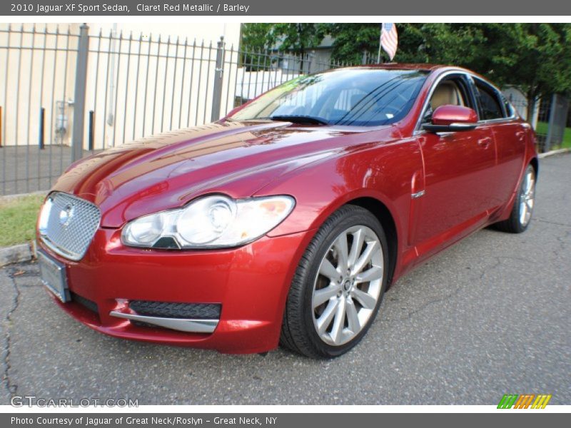 Claret Red Metallic / Barley 2010 Jaguar XF Sport Sedan