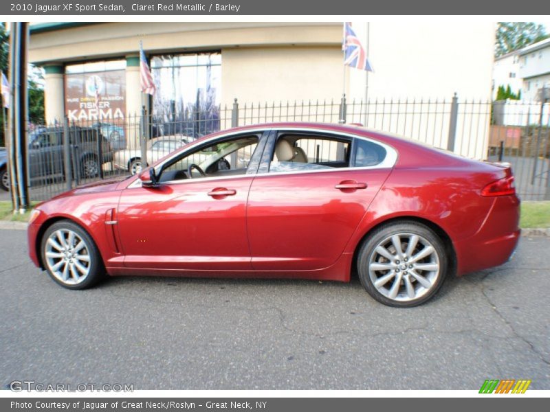 Claret Red Metallic / Barley 2010 Jaguar XF Sport Sedan