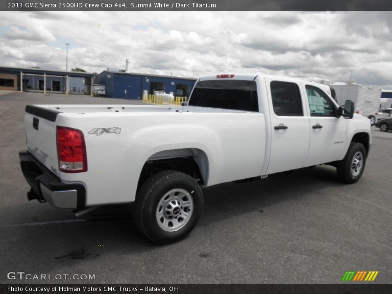 Summit White / Dark Titanium 2013 GMC Sierra 2500HD Crew Cab 4x4