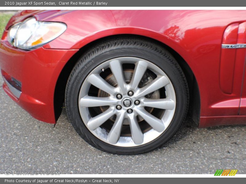 Claret Red Metallic / Barley 2010 Jaguar XF Sport Sedan