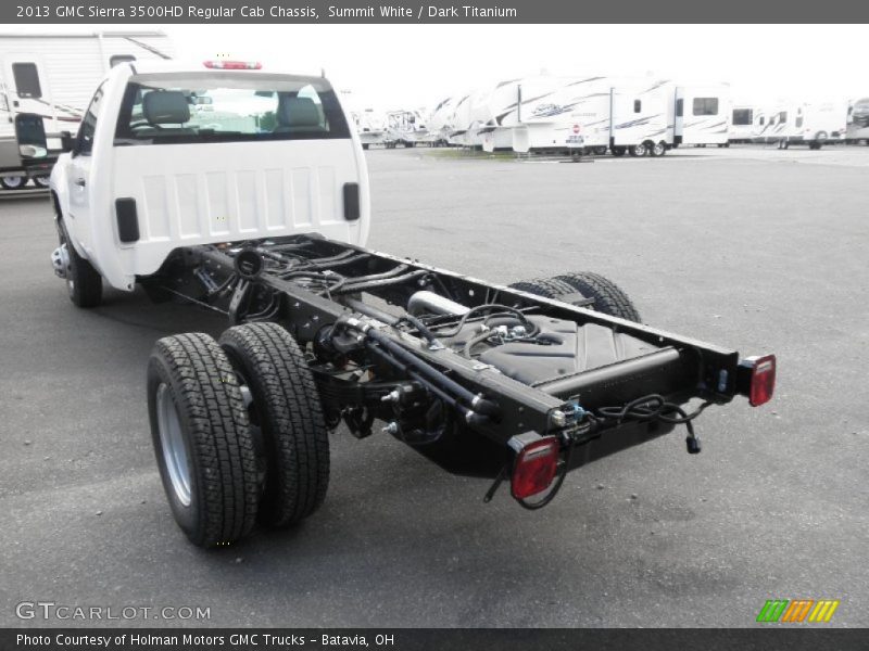 Summit White / Dark Titanium 2013 GMC Sierra 3500HD Regular Cab Chassis
