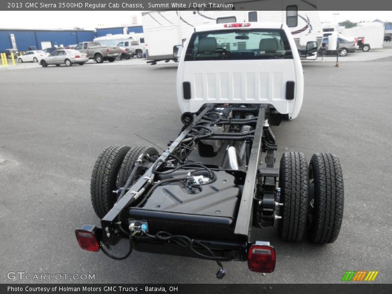 Summit White / Dark Titanium 2013 GMC Sierra 3500HD Regular Cab Chassis