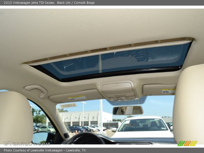 Black Uni / Cornsilk Beige 2013 Volkswagen Jetta TDI Sedan