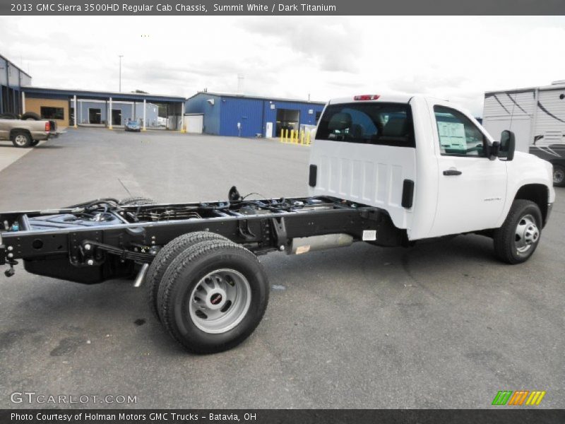 Summit White / Dark Titanium 2013 GMC Sierra 3500HD Regular Cab Chassis