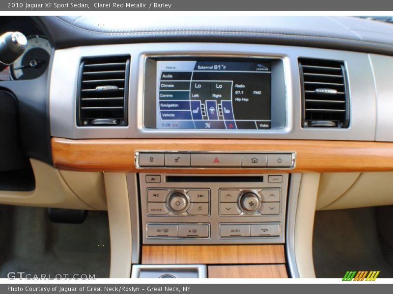 Claret Red Metallic / Barley 2010 Jaguar XF Sport Sedan