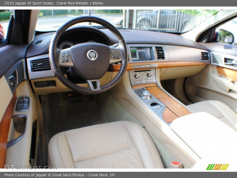 Claret Red Metallic / Barley 2010 Jaguar XF Sport Sedan