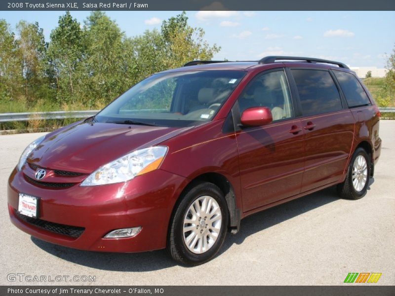 Salsa Red Pearl / Fawn 2008 Toyota Sienna XLE