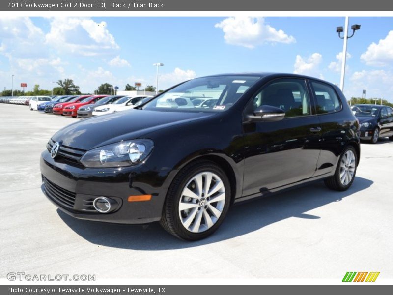 Black / Titan Black 2013 Volkswagen Golf 2 Door TDI