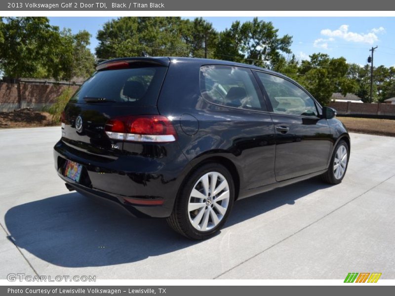 Black / Titan Black 2013 Volkswagen Golf 2 Door TDI