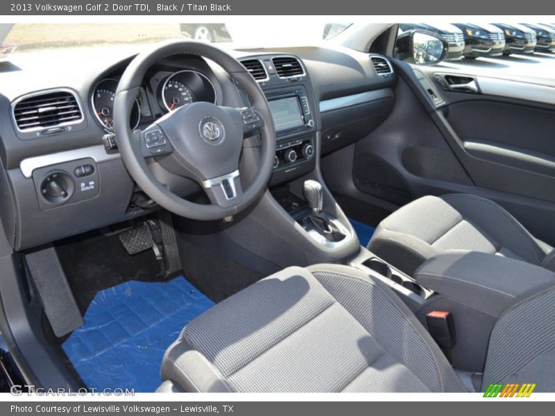 Black / Titan Black 2013 Volkswagen Golf 2 Door TDI