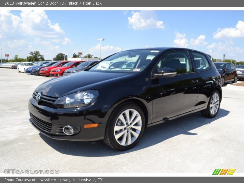 Black / Titan Black 2013 Volkswagen Golf 2 Door TDI