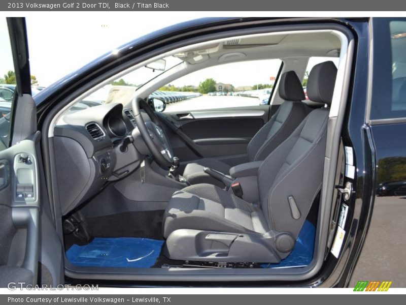 Black / Titan Black 2013 Volkswagen Golf 2 Door TDI
