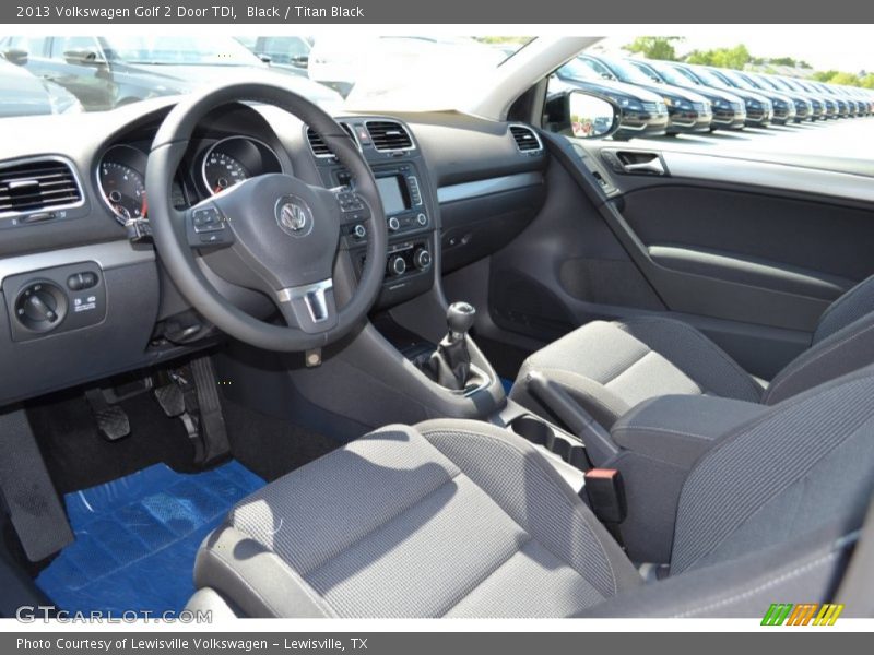 Black / Titan Black 2013 Volkswagen Golf 2 Door TDI