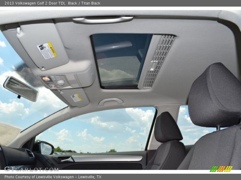 Black / Titan Black 2013 Volkswagen Golf 2 Door TDI