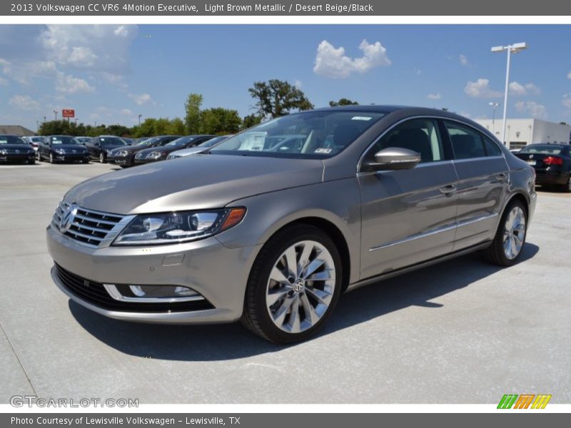 Light Brown Metallic / Desert Beige/Black 2013 Volkswagen CC VR6 4Motion Executive