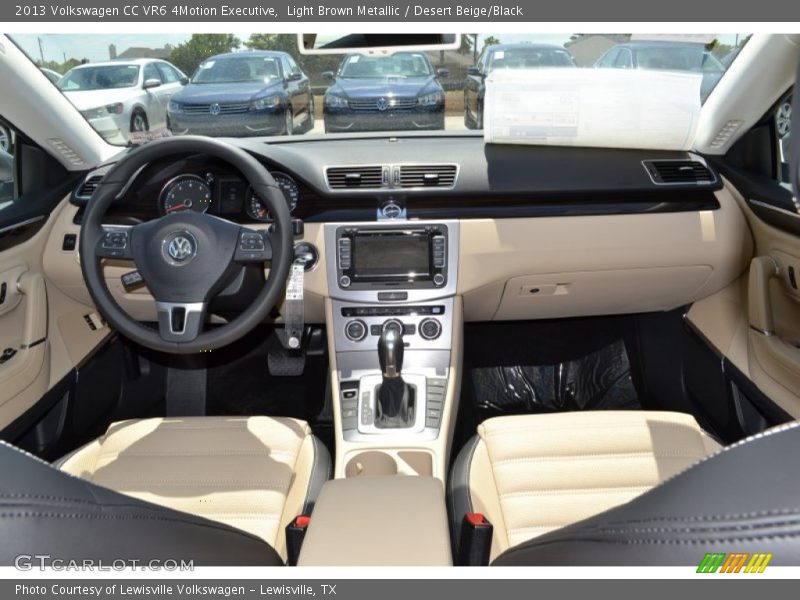 Light Brown Metallic / Desert Beige/Black 2013 Volkswagen CC VR6 4Motion Executive