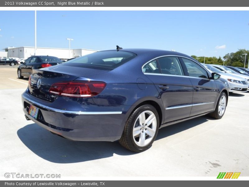 Night Blue Metallic / Black 2013 Volkswagen CC Sport