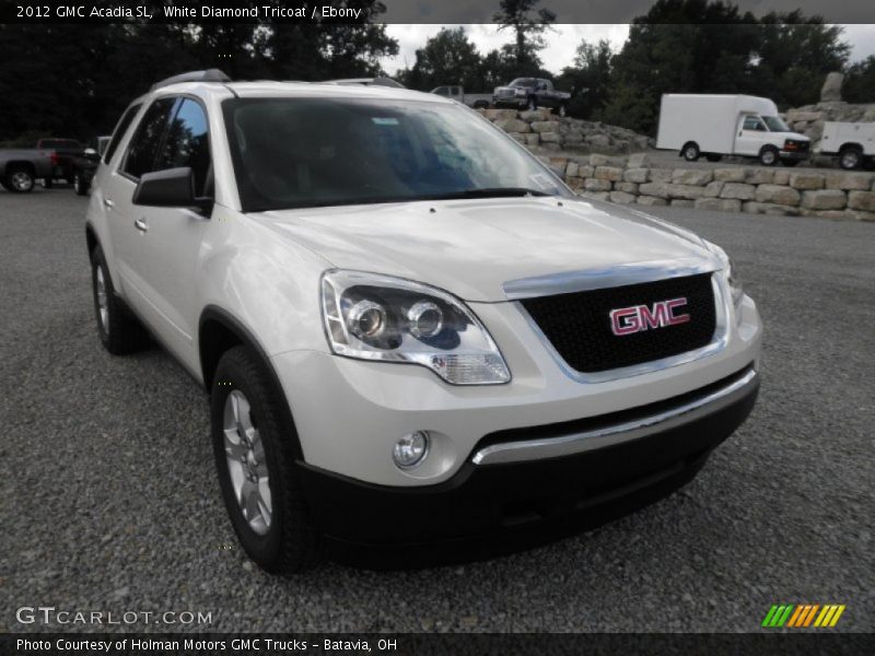 White Diamond Tricoat / Ebony 2012 GMC Acadia SL