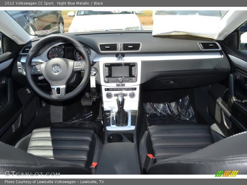 Night Blue Metallic / Black 2013 Volkswagen CC Sport