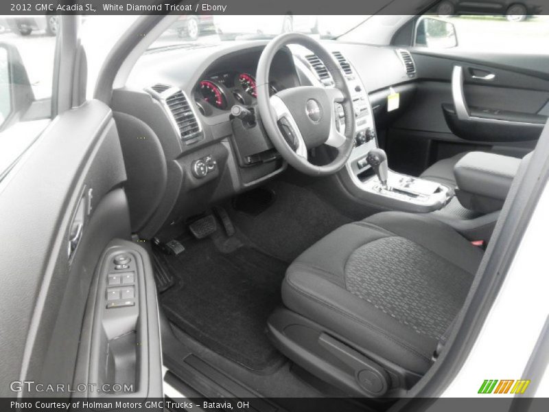 White Diamond Tricoat / Ebony 2012 GMC Acadia SL