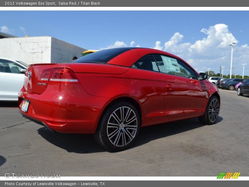 Salsa Red / Titan Black 2013 Volkswagen Eos Sport