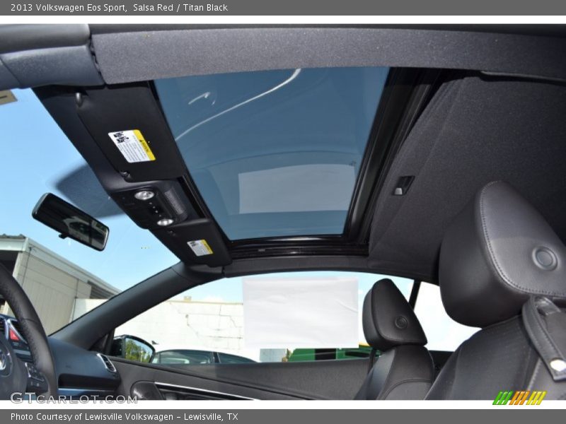 Sunroof of 2013 Eos Sport