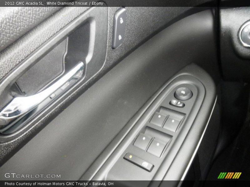 White Diamond Tricoat / Ebony 2012 GMC Acadia SL