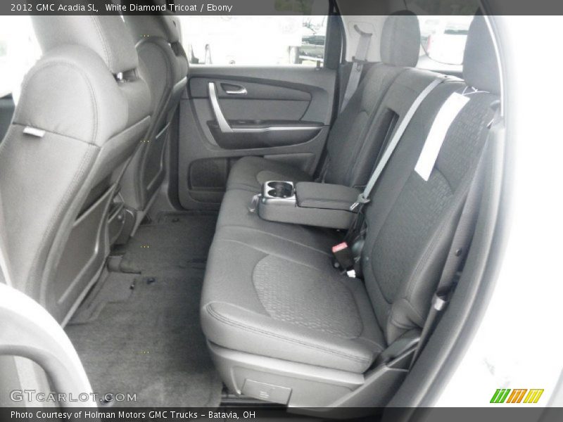 White Diamond Tricoat / Ebony 2012 GMC Acadia SL