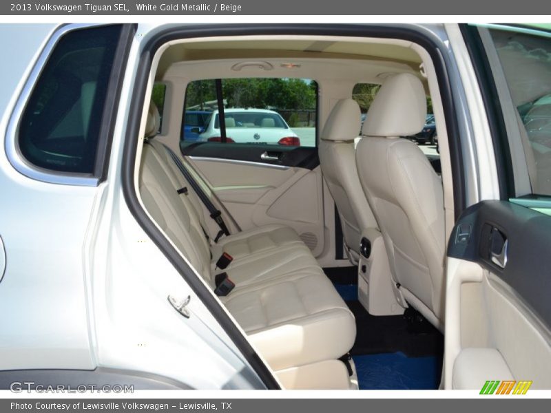 White Gold Metallic / Beige 2013 Volkswagen Tiguan SEL