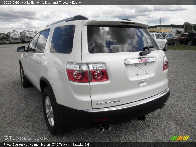 White Diamond Tricoat / Ebony 2012 GMC Acadia SL