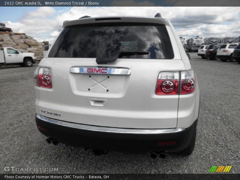 White Diamond Tricoat / Ebony 2012 GMC Acadia SL