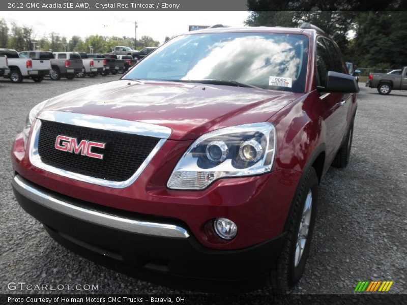 Crystal Red Tintcoat / Ebony 2012 GMC Acadia SLE AWD